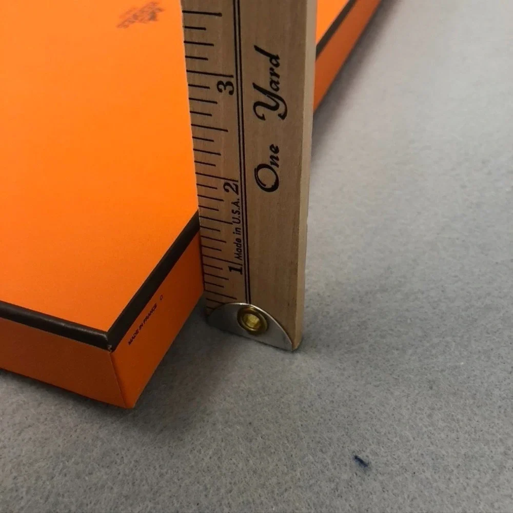 Authentic Hermes Orange‎ Storage Gift Box Empty 14.5x7.5x1.5 Small Rectangle